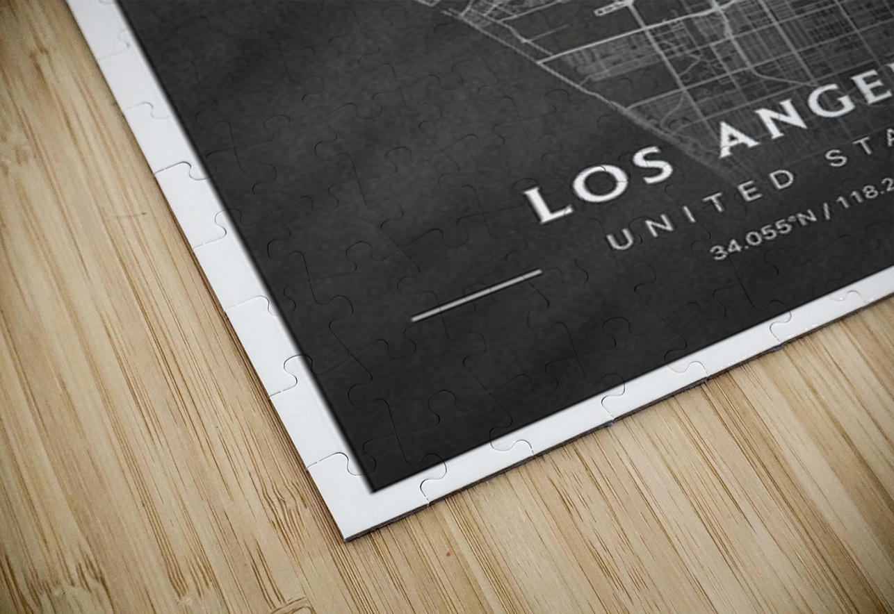 portrait 2 3 Los Angeles CityMapsArt Puzzle