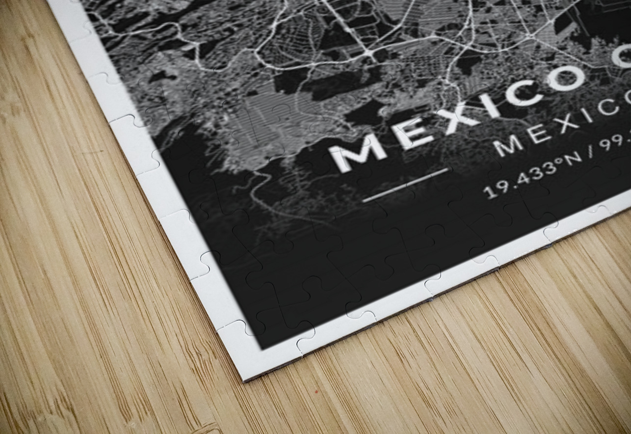 portrait 2 3 mexico city CityMapsArt Puzzle