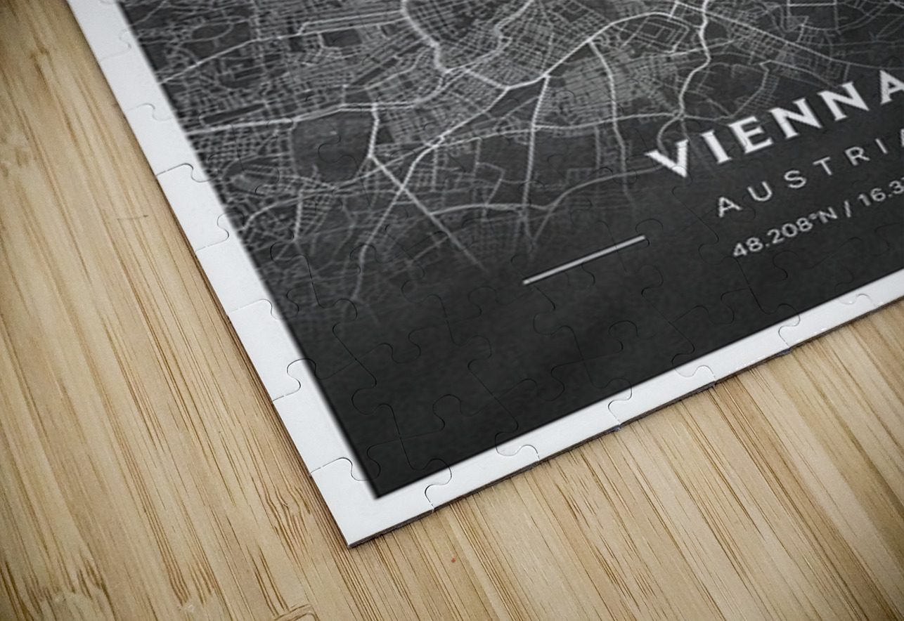 portrait 2 3 Vienna CityMapsArt Puzzle