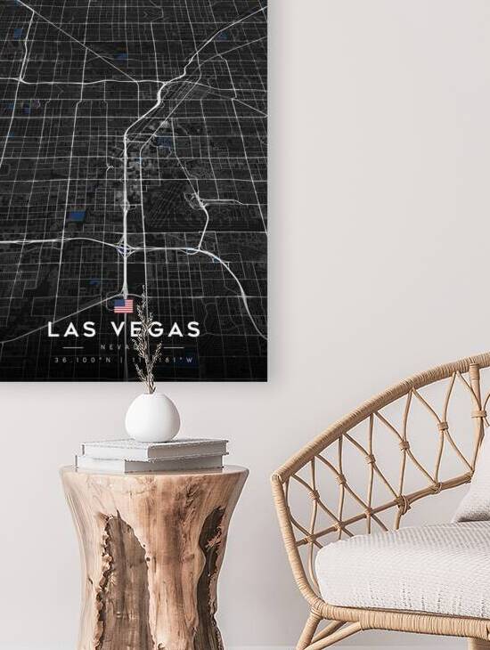 Las Vegas Nevada City Map by CityMapsArt