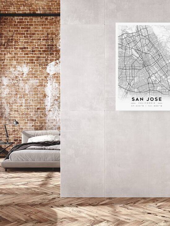 SanJose portrait A Series by CityMapsArt