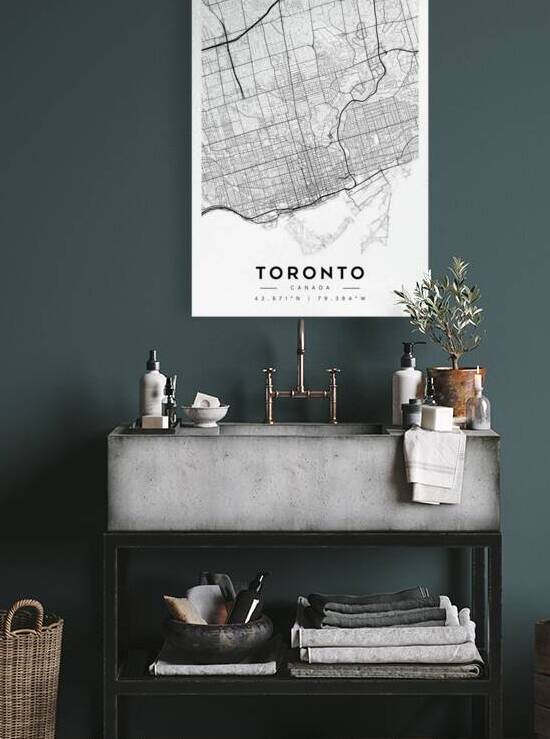 Toronto portrait A Series by CityMapsArt