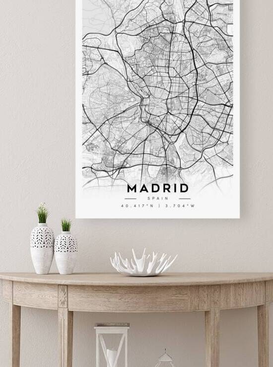 Madrid portrait A Series by CityMapsArt