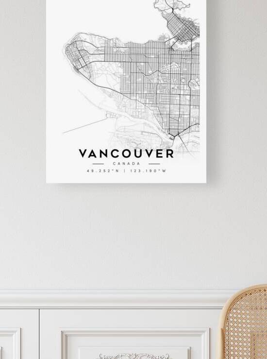 Vancouver portrait A Series by CityMapsArt