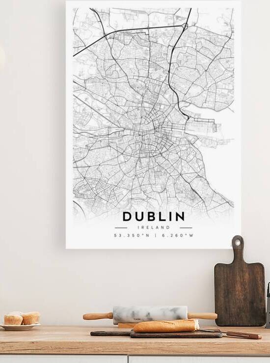Dublin portrait A Series by CityMapsArt