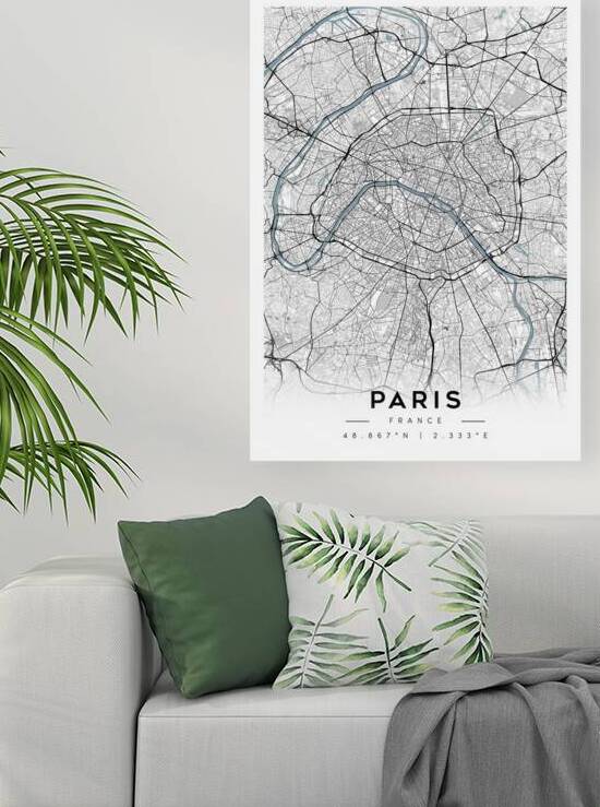 Paris portrait A Series by CityMapsArt