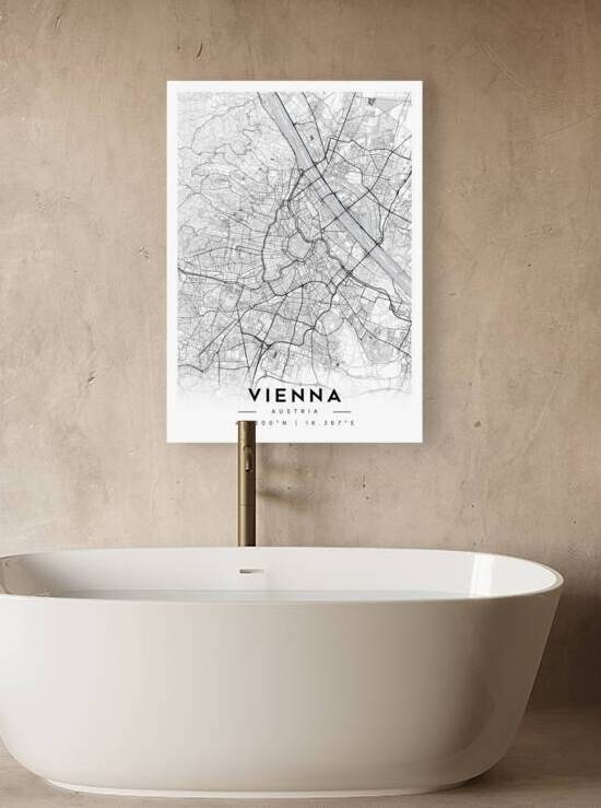 Vienna portrait A Series by CityMapsArt