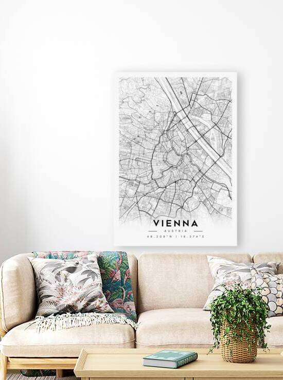 Vienna portrait A Series by CityMapsArt