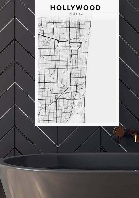 Hollywood portrait 2 3 by CityMapsArt