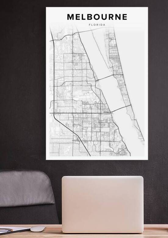 Melbourne portrait 2 3 by CityMapsArt