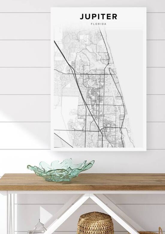 Jupiter portrait 2 3 by CityMapsArt