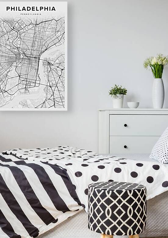 Philadelphia portrait 2 3 by CityMapsArt