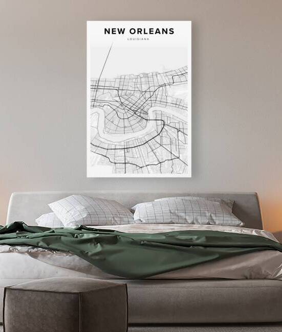 NewOrleans portrait 2 3 by CityMapsArt