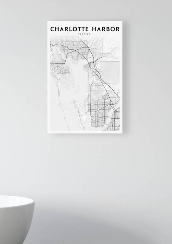 CharlotteHarbor portrait 2 3 by CityMapsArt