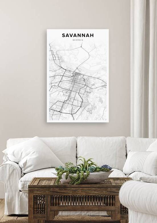 Savannah portrait 2 3 by CityMapsArt