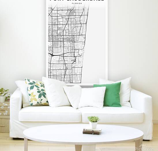 FortLauderdale portrait 2 3 by CityMapsArt