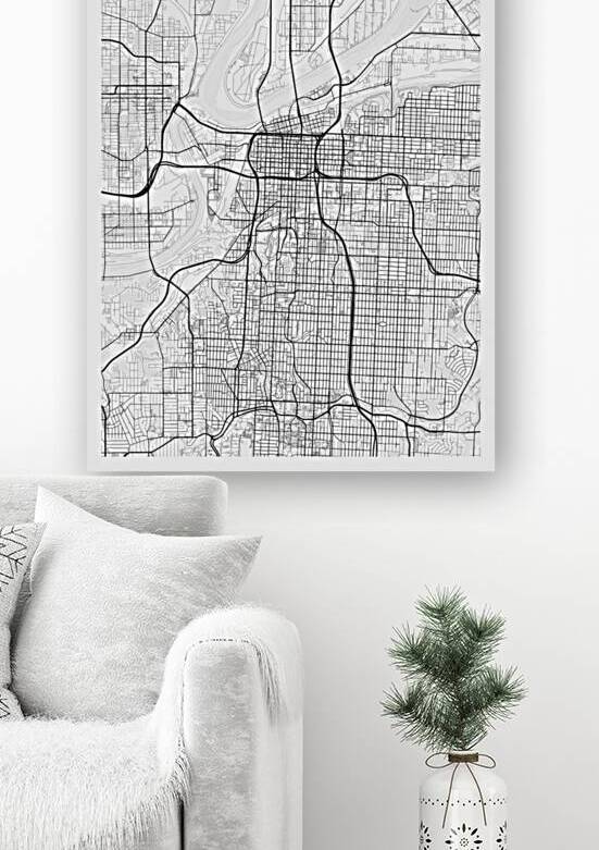 KansasCity portrait 2 3 by CityMapsArt