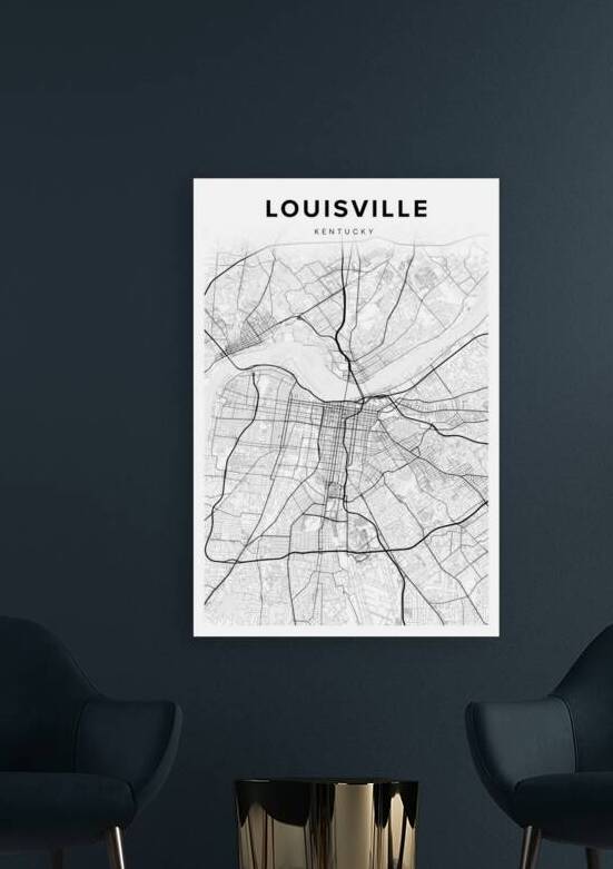 Louisville portrait 2 3 by CityMapsArt