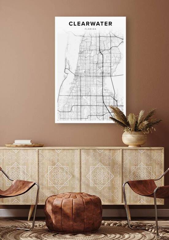 Clearwater portrait 2 3 by CityMapsArt