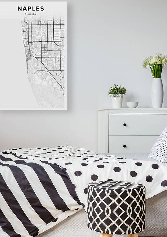 Naples portrait 2 3 by CityMapsArt