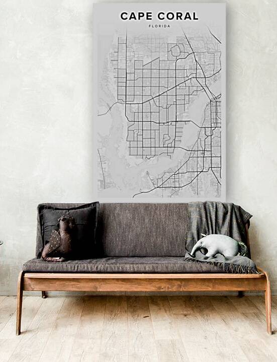 CapeCoral portrait 2 3 by CityMapsArt