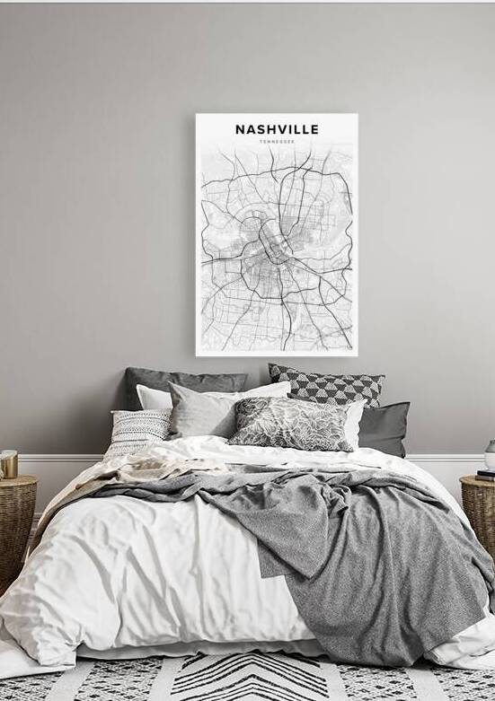 Nashville portrait 2 3 by CityMapsArt