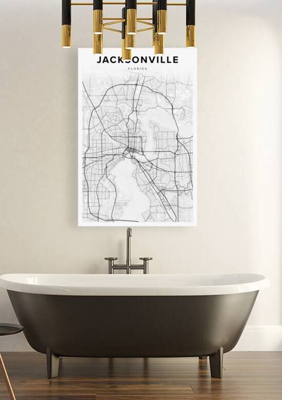 Jacksonville portrait 2 3 by CityMapsArt