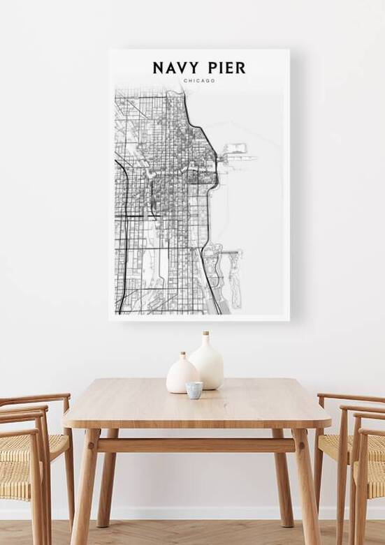 NavyPier portrait 2 3 by CityMapsArt