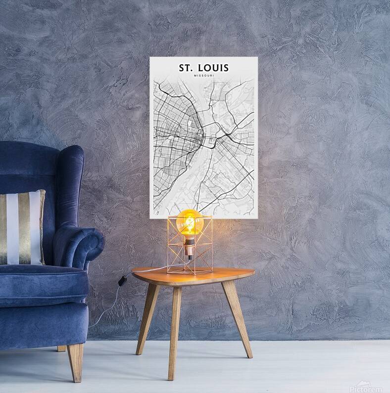 St.Louis portrait 2 3 by CityMapsArt