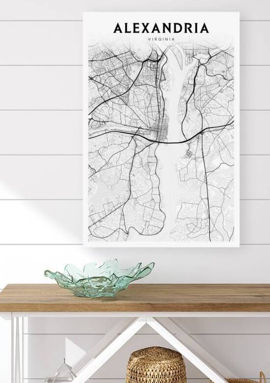 Alexandria portrait 2 3 by CityMapsArt