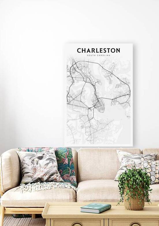 Charleston portrait 2 3 by CityMapsArt