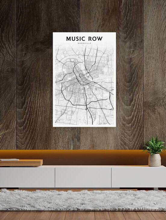 MusicRow portrait 2 3 by CityMapsArt