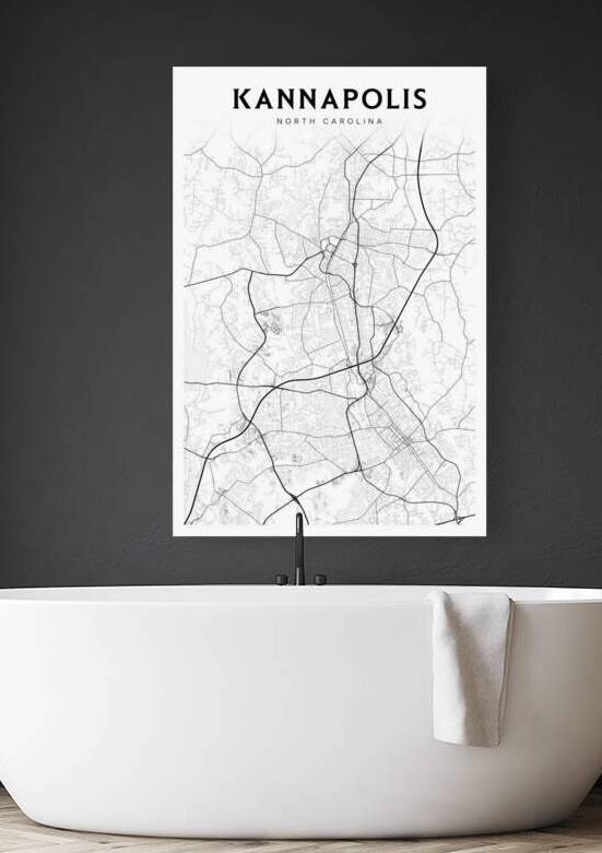 Kannapolis portrait 2 3 by CityMapsArt