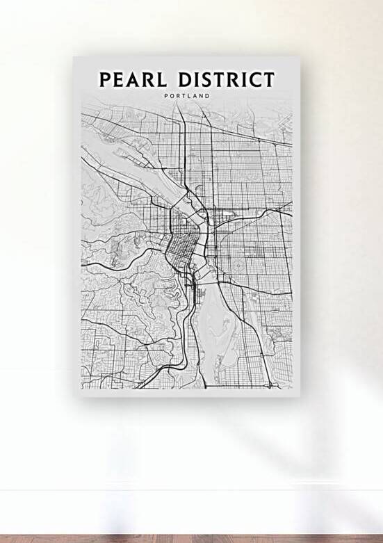 PearlDistrict portrait 2 3 by CityMapsArt