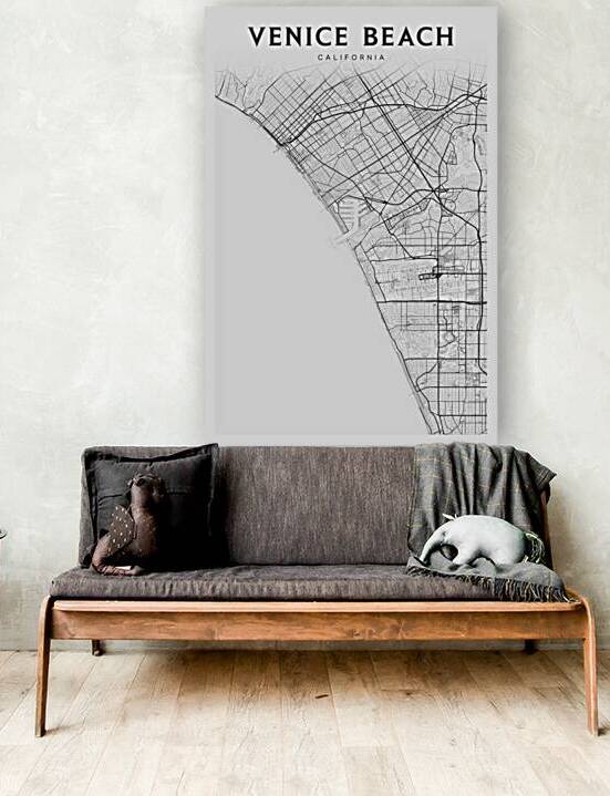 VeniceBeach portrait 2 3 by CityMapsArt