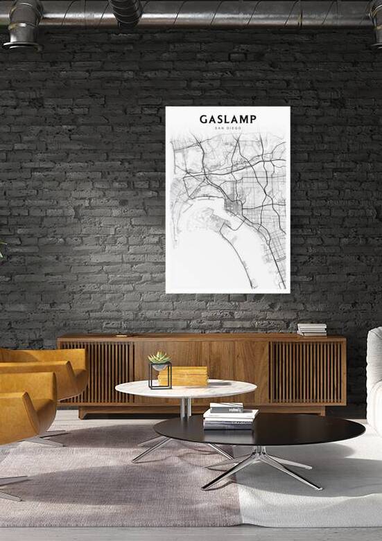 Gaslamp portrait 2 3 by CityMapsArt