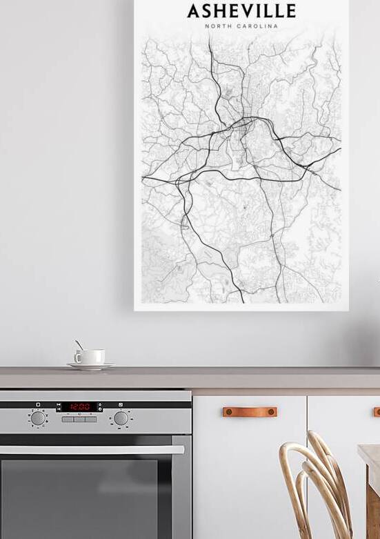 Asheville portrait 2 3 by CityMapsArt