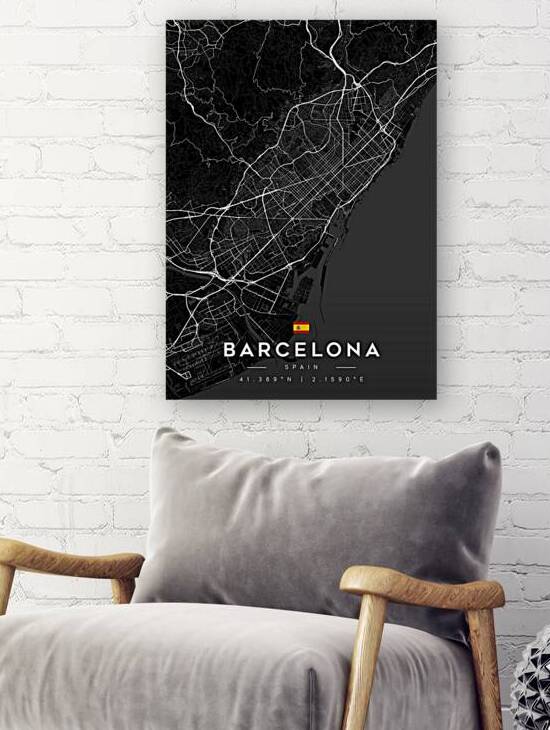 Barcelona 39x55Inches 6 by CityMapsArt