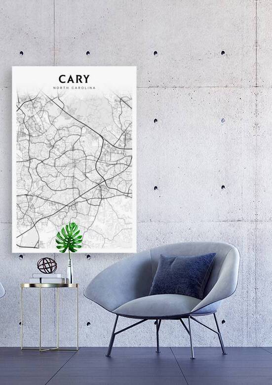 Cary portrait 2 3 by CityMapsArt