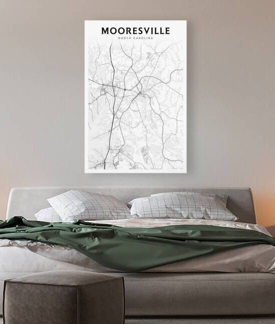 Mooresville portrait 2 3 by CityMapsArt