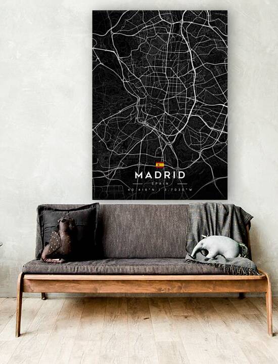 Madrid 39x55Inches 2 by CityMapsArt