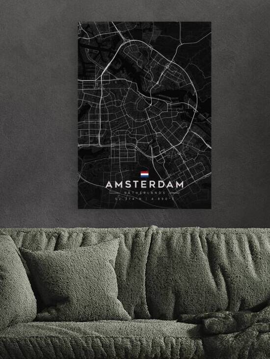 Amsterdam 39x55Inches 3 by CityMapsArt