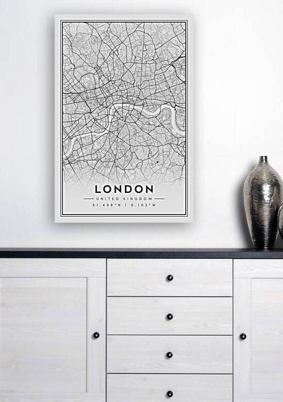 London portrait 2 3 by CityMapsArt