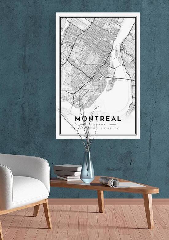 Montreal portrait 2 3 by CityMapsArt