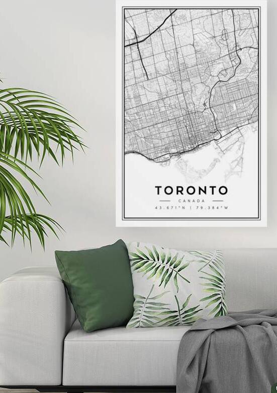 Toronto portrait 2 3 by CityMapsArt
