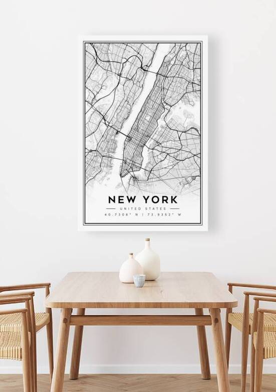 NewYork portrait 2 3 by CityMapsArt