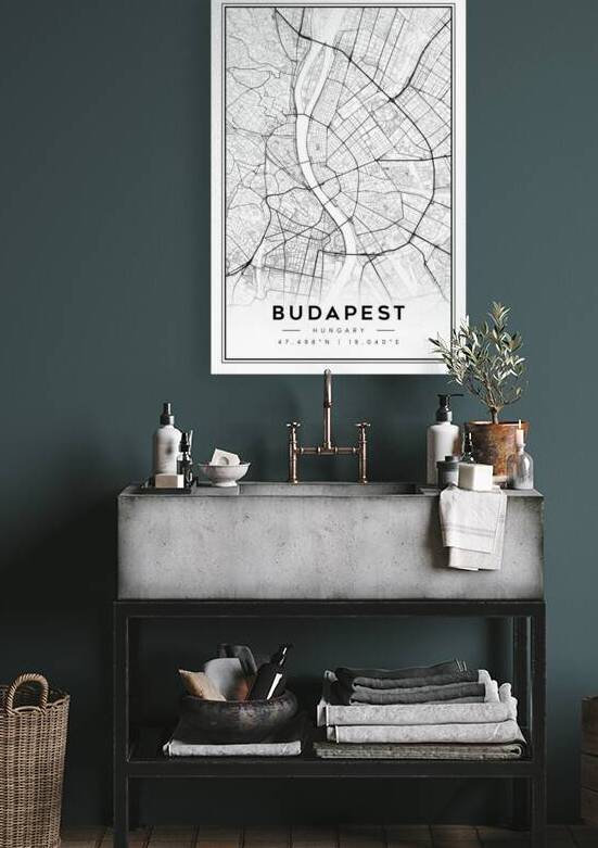 Budapest portrait 2 3 by CityMapsArt