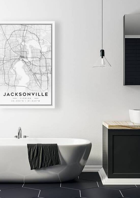 Jacksonville portrait 2 3 by CityMapsArt