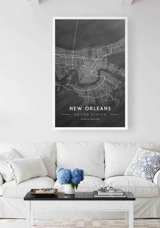 portrait 2 3 new orleans by CityMapsArt