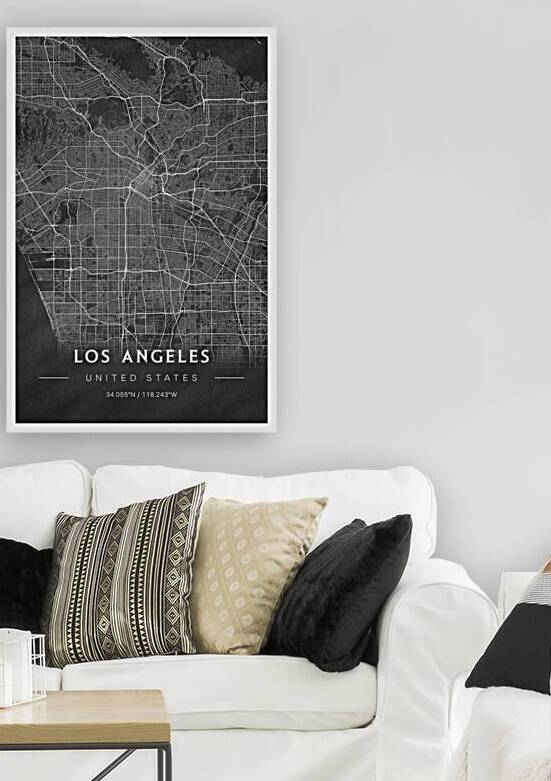 portrait 2 3 los angeles by CityMapsArt